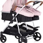 CHIPOLINO Kočárek pro dvojčata/nestejně staré děti – kombinovaný Duo Smart Pink Marshmallow