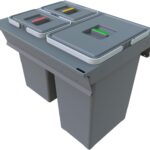 Elletipi SQUARE 2.0 vestavný výsuvný koš 24+8+8 l
