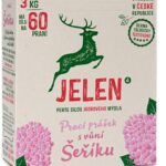 JELEN prací prášek s vůní šeříku 3 kg (60 praní)
