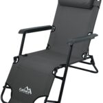 CATTARA Kempingové křeslo/lehátko COMFORT antracit