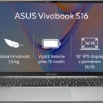 ASUS Vivobook S16 S5652MA-TK109W Cool Silver celokovový (bez adaptéru)